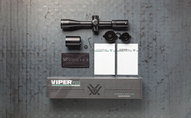 Vortex Optics Viper PST Gen II 3-15x44 FFP Riflescope: 30mm Tube, EBR-7C (MRAD) Reticle | DEMO PST-3159, Grade A