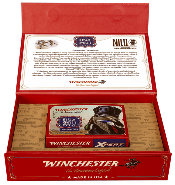 Winchester Xpert Waterfowl - 250th Anniversary Edition Ammunition: 12 Gauge, 3", 2 Shot, 1 1/8 Ounce, 1550 fps