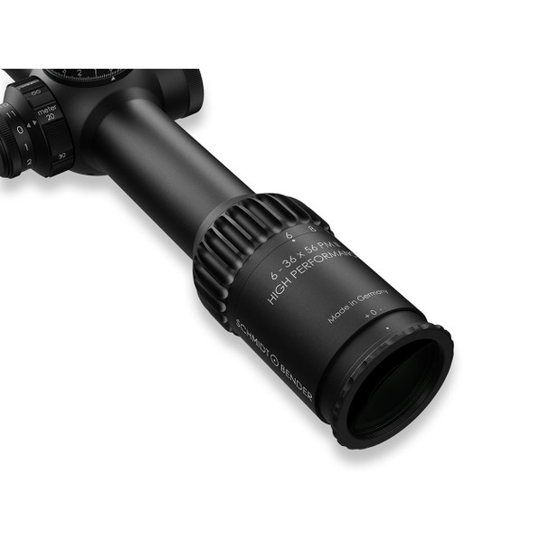 Schmidt & Bender PM II High Performance 6-36x56 FFP Riflescope: 34mm Tube, MSR2 Reticle, DT35 MTC LT / ST ZC CT (0.1 mrad) / CCW Turret | 163-911-862-F1-E8