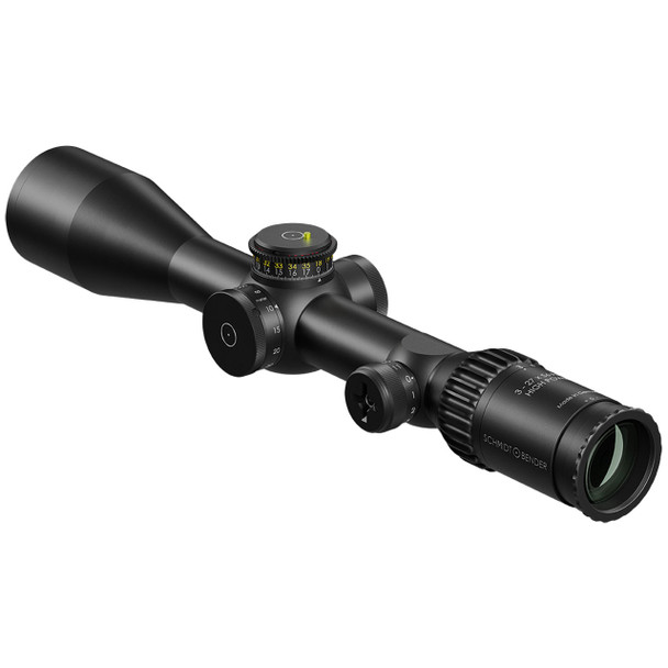 Schmidt & Bender PM II High Power LP 3-27x56 FFP Riflescope: 34mm Tube, MSR2 Reticle, DT35 MTC LT / ST ZC CT (0.1 mrad) / CW Turret | 669-911-532-F2-E9
