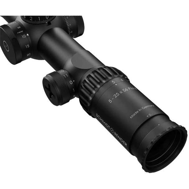 Schmidt & Bender PM II LP 5-25x56 FFP Riflescope: 34mm Tube, MSR2 Reticle, DT / ST (0.1 mrad) / CCW Turret | 689-911-812-90-68