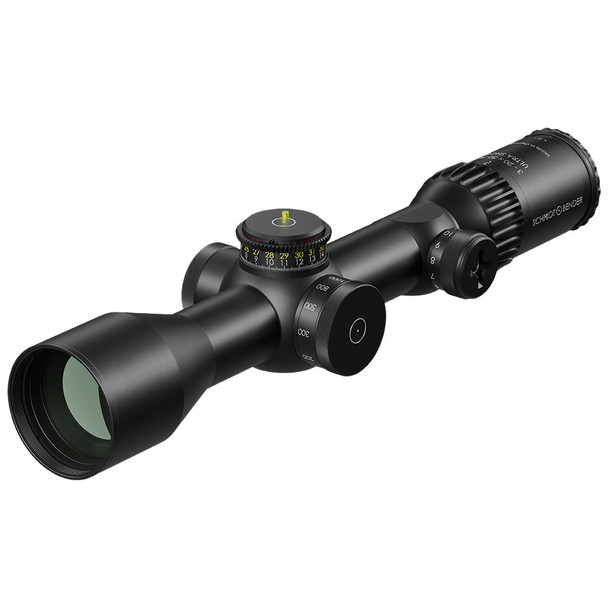 Schmidt & Bender PM II Ultra Short LP 3-20x50 FFP Riflescope: 34mm Tube, TR²ID Reticle,   DT35 MTC LT / ST ZC CT (0.1 mrad) / CW Turret | 667-911-432-F2-E9