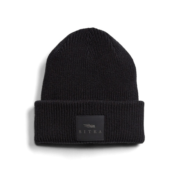 SITKA Gear Double Cuff Acrylic Beanie, Sitka Black | 600437-BK