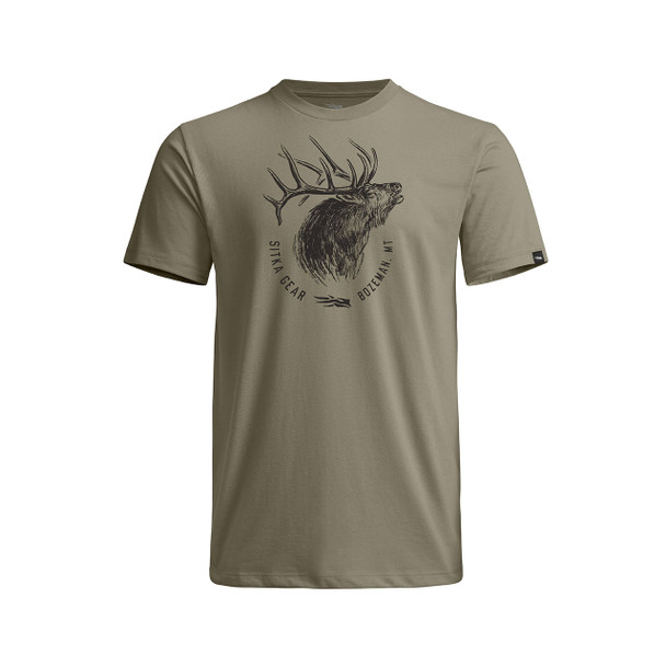 SITKA Gear Elk Sketch Tee, Dark Green Sage | 601130-DGS