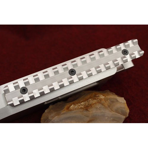 KIDD Receiver Scope Base, Silver: 20 MOA | KIDD-22PICRAIL-MOA-20S
