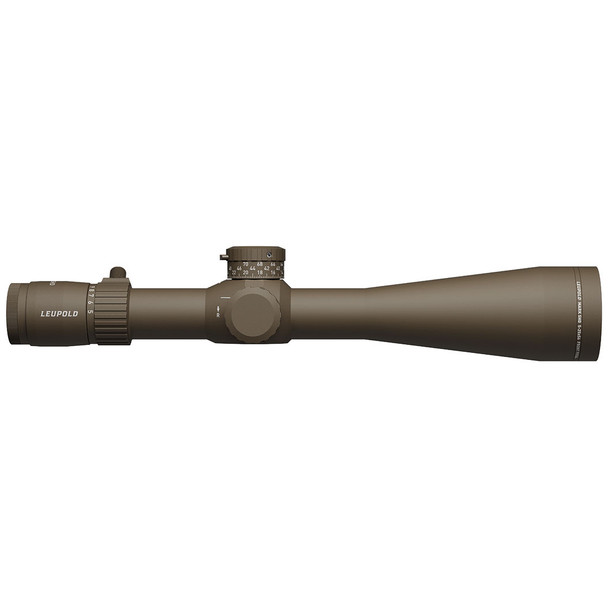 Leupold Mark 5HD 5-25x56 FFP Riflescope: 35mm Tube, PR1-MOA Reticle, M1C3 Turret, Side Focus, FDE | 185070