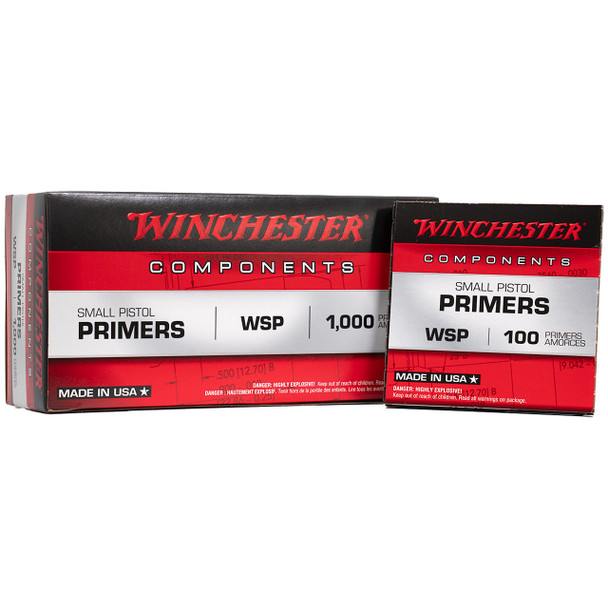 Winchester Small Regular Pistol Primers, #1-1/2 - 108: