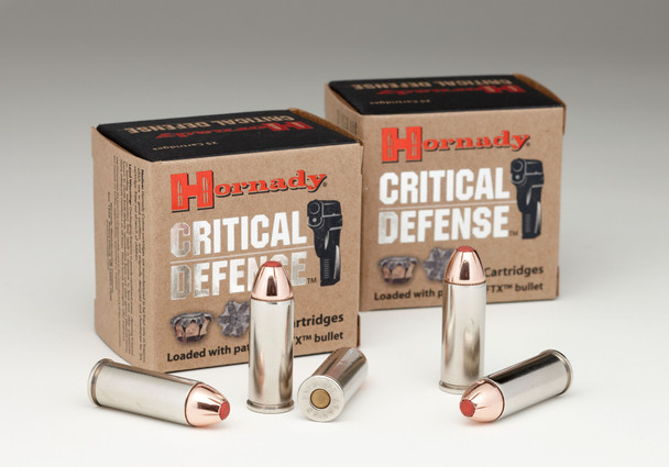 Hornady Critical Defense Bulk Ammunition: 45 Colt, 185 Grain, FTX, 920 fps