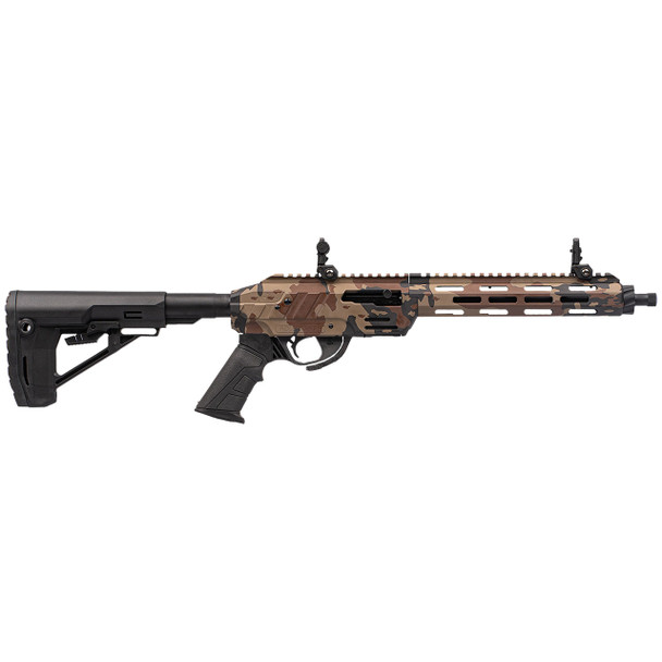 Adler Arms RF-224 TAC Gen1 Rifle, Flat Dark Camo: 22 LR, 11.7" Barrel | RF224TACFDC