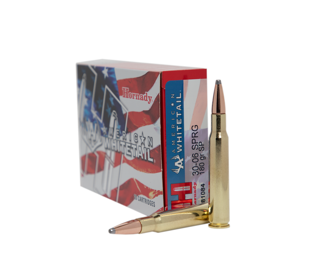 Hornady American Whitetail Bulk Ammunition: 30-06 Springfield, 180 Grain, SP InterLock, 2700 fps