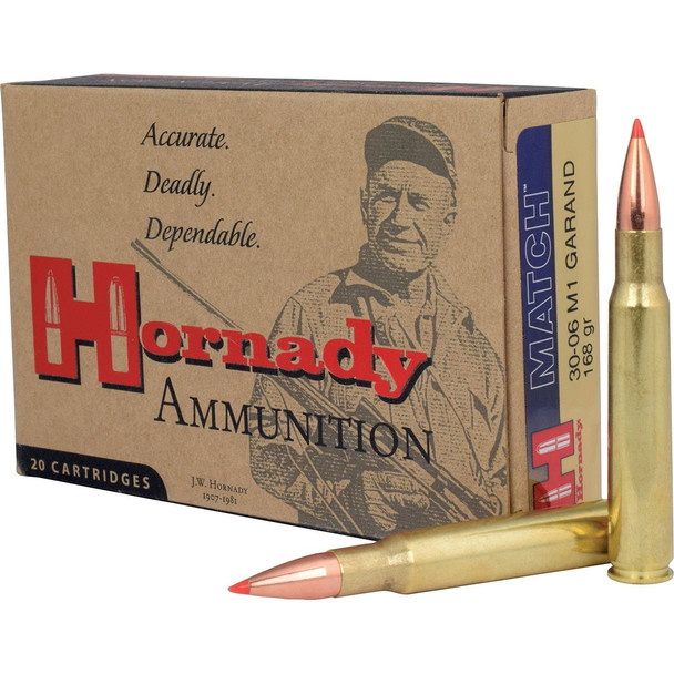 Hornady Vintage Match Bulk Ammunition: 30-06 Springfield, 168 Grain, ELD Match, 2710 fps