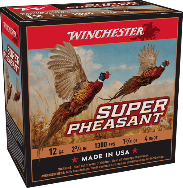 Winchester Super Pheasant Bulk Ammunition: 12 Gauge, 2.75", 4 Shot, 1 3/8 Ounce, 1300 fps