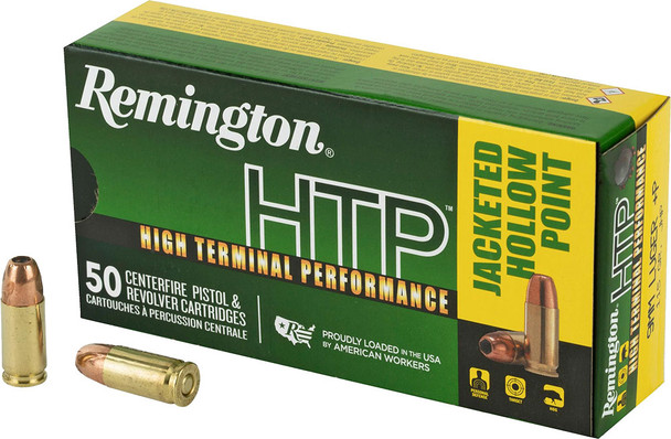 Remington High Terminal Performance Ammunition: 9mm +P, 115gr, JHP, Model 28297