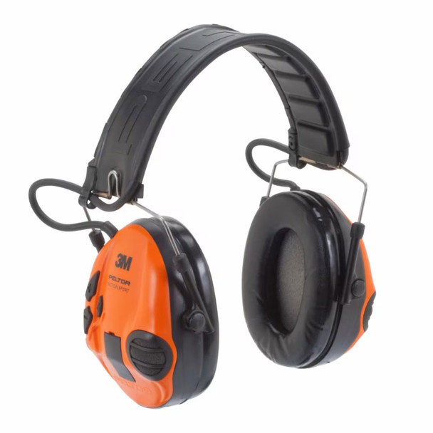 3M PELTOR Tactical Sport Electronic Headset, Foldable Headband, Black | MT16H210F-479-SV