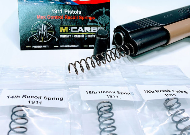 MCARBO 1911 Pistols Max Control Recoil Springs