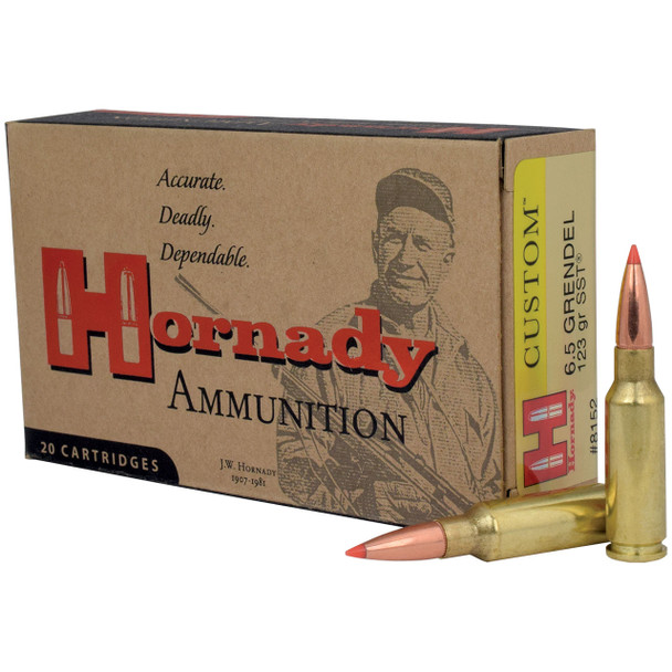 Hornady Custom 6.5 Grendel, 123 gr, SST Ammunition