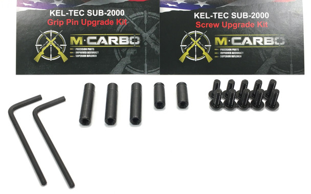 MCARBO KelTec SUB2000 Carbon Steel Grip Pins & Screws Upgrade Bundle