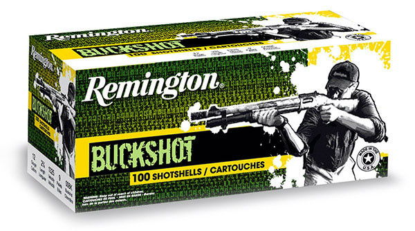Remington Express Buckshot Ammunition: 12 Gauge, 2-3/4", 00 Buckshot, Lead, 1325 fps, Model 20413