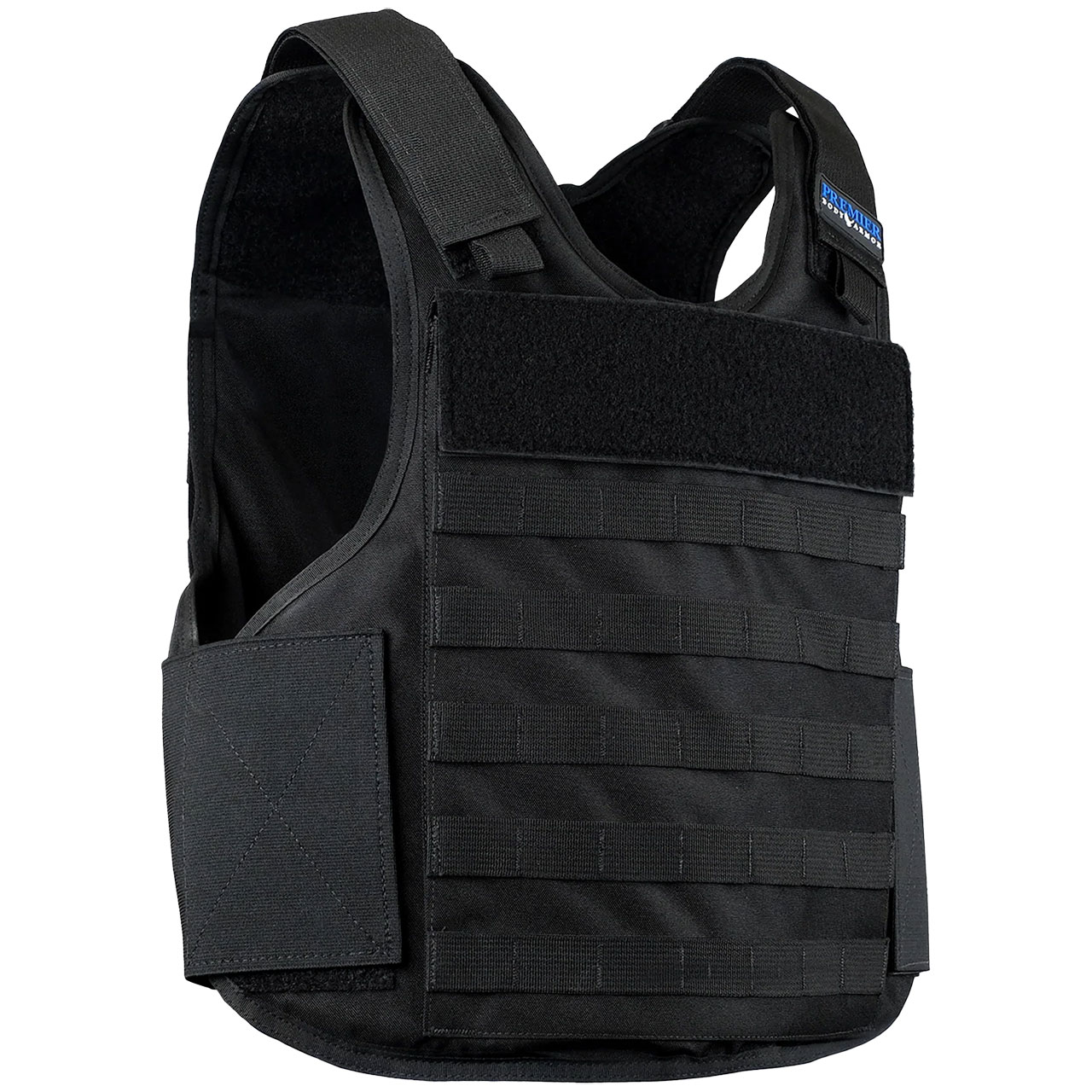 Premier Body Armor Hybrid Tactical Vest Level IIIA, Black - Main Image