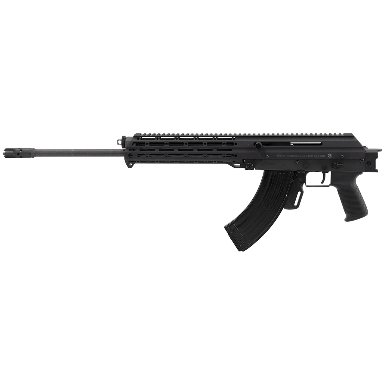 M+M Industries M10X+ Gen3 Canadian Rifle, Black: 7.62x39mm, 18.6