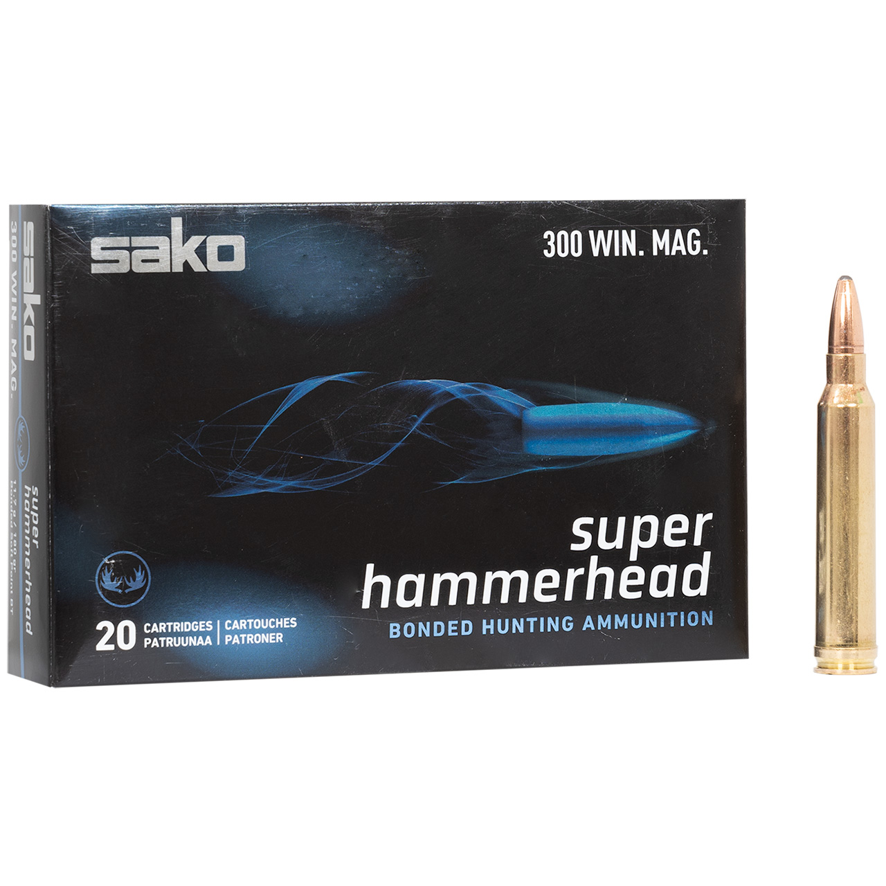 Sako Super Hammerhead Ammunition: 300 Win Mag, 180 gr