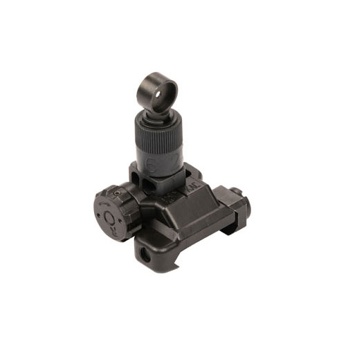 Knight's Armament Folding Micro Rear Sight - 200-600 Meter Adjustable Knight's Armament Folding Micro Rear Sight - 200-600 Meter Adjustable