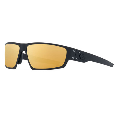 Gatorz Warhawk Eyewear: Black Frame w/ Matte Black Logo, Rose