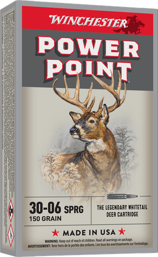 Winchester Power-Point Ammunition: 30-06 Springfield, 150 Grain, Power ...