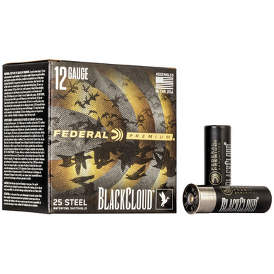 Federal Black Cloud FS Steel Ammunition: 12 Gauge, 3", BB, 1-1/4 oz, 1450 fps, Model PWBX142 BB