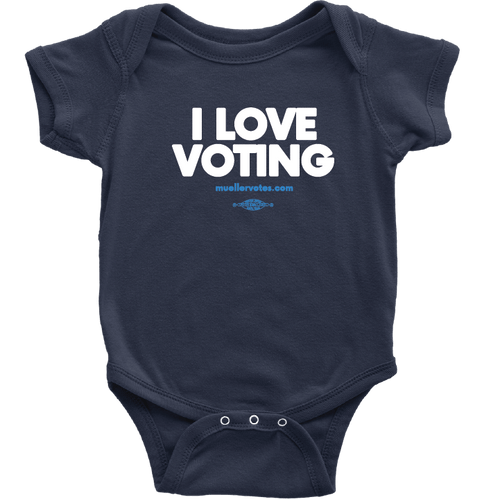 I Love Voting (Navy Onesie)