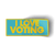 I Love Voting (10" x 4" Vinyl Sticker)