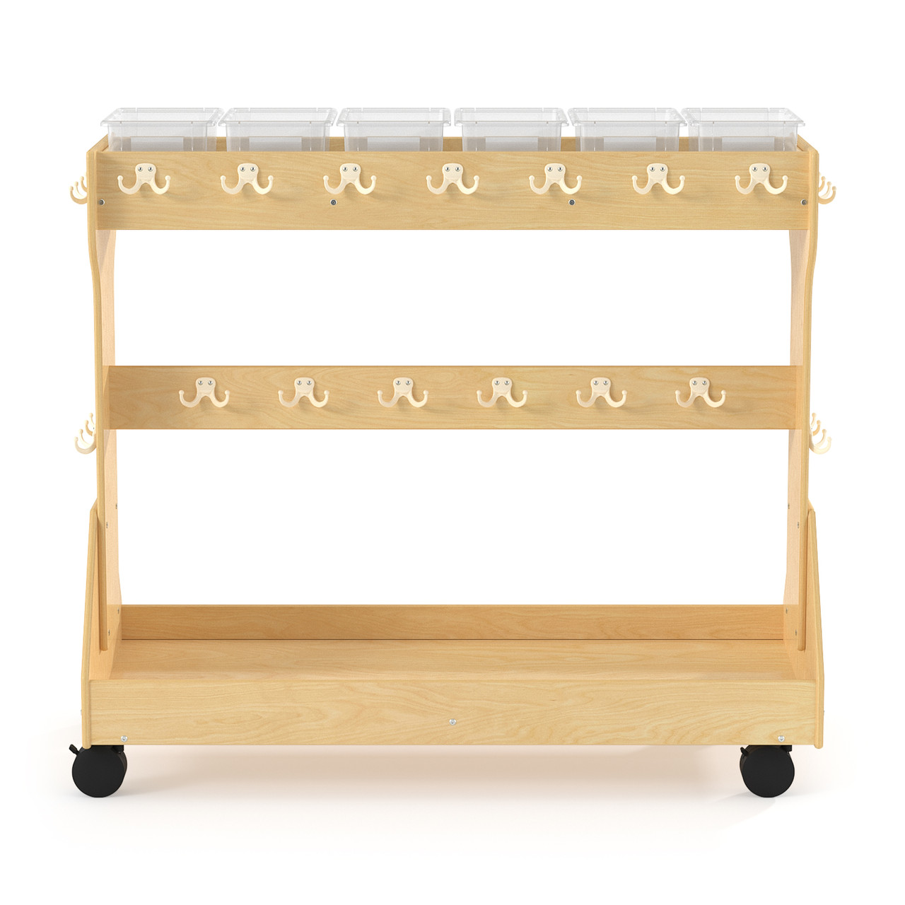 Jonti-Craft® Mobile Backpack Cart - with Clear Cubbie-Trays | 39480JC