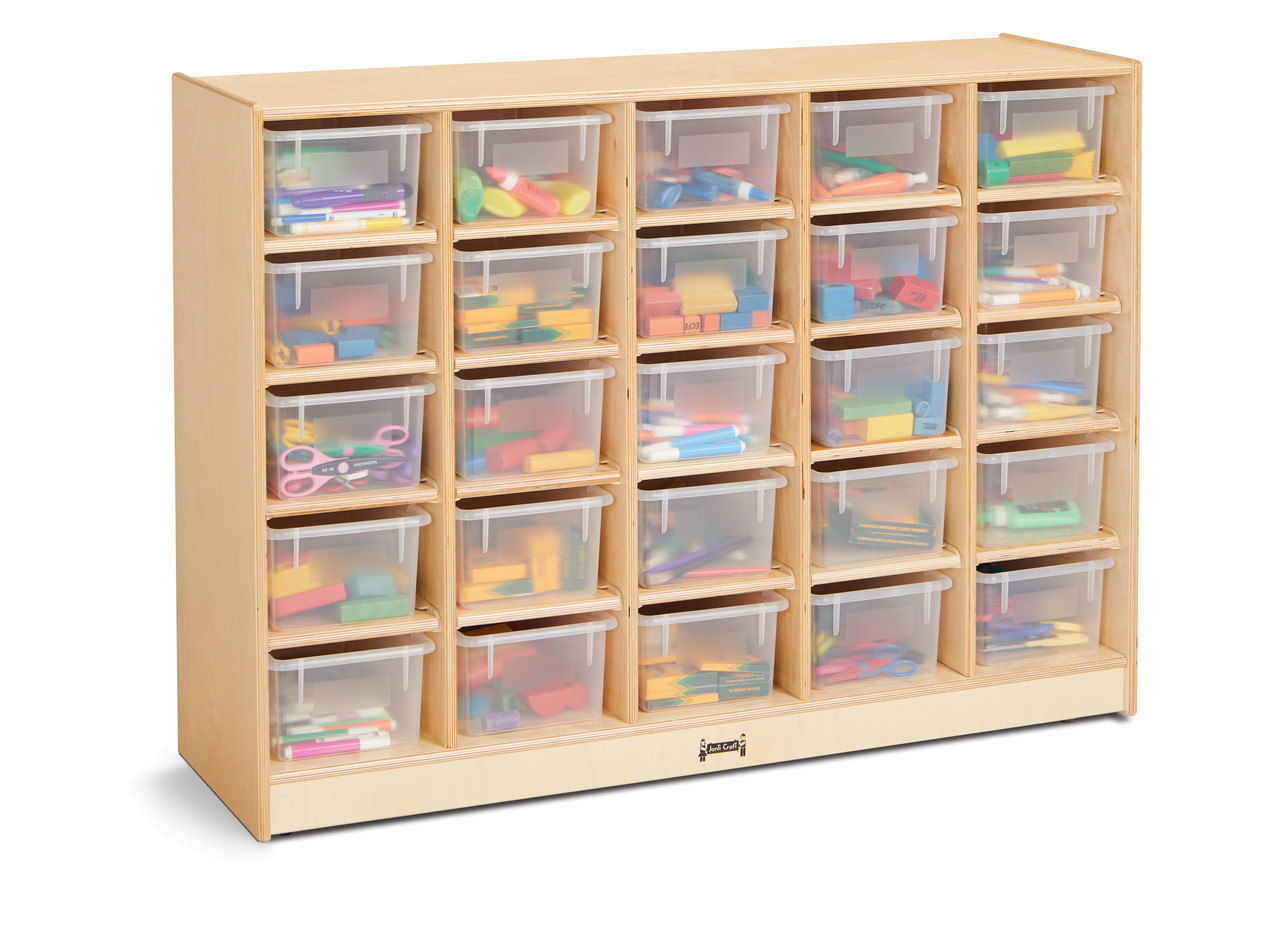 25 Cubbie-Tray Mobile Storage