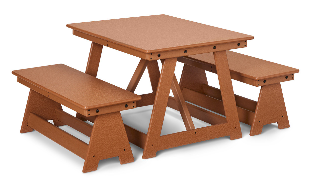 EverPlay® Small Outdoor Table and Bench Set