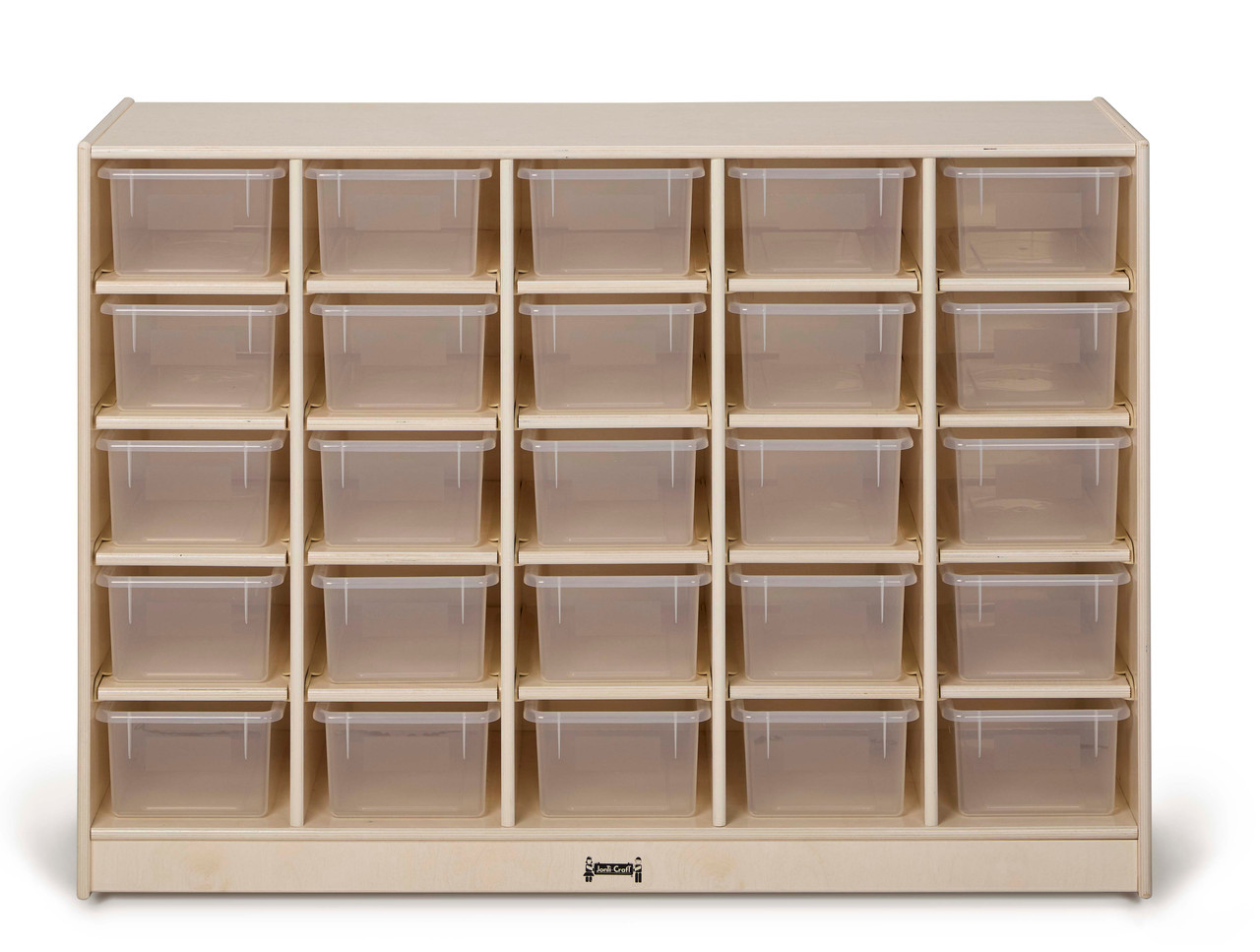 Jonti-Craft® 25 Cubby Wooden White Classroom Storage Organizer