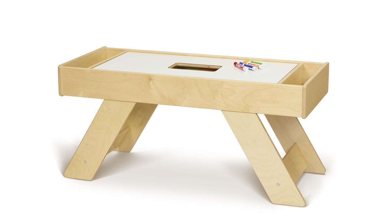 Kids Wood DUPLO® Compatible Storage Activity Table | 5387YT