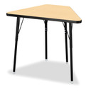 Tall Trapezoid Desk - Gray/Black/Black (Thumbnail)