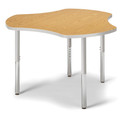 Collaborative Hub Table - 44" X 47" - Gray/Gray (Thumbnail)