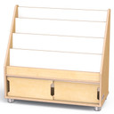 4 Shelf Wooden Classroom Bookshelf Display Stand (Thumbnail)