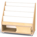 4 Shelf Wooden Classroom Bookshelf Display Stand (Thumbnail)