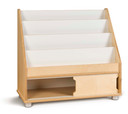 4 Shelf Wooden Classroom Bookshelf Display Stand (Thumbnail)