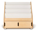 4 Shelf Wooden Classroom Bookshelf Display Stand (Thumbnail)