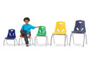 Stacking Chair with Chrome-Plated Legs (Thumbnail)