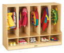 Toddler 5 Section Coat Locker with Step (Thumbnail)