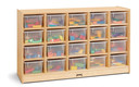 20 Cubbie-Tray Mobile Storage - with Clear Trays (Thumbnail)