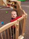 Toddler Wooden Single Mobile Storage Unit (Thumbnail)
