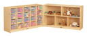 20 Cubbie-Tray Fold-n-Lock - with Clear Trays (Thumbnail) 20 Cubbie-Tray Fold-n-Lock - with Clear Trays (Thumbnail)