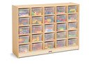 25 Cubbie-Tray Mobile Storage - with Clear Trays (Thumbnail)