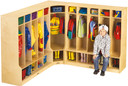 5 Section Coat Locker with Step (Thumbnail)