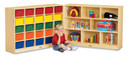 25 Cubbie-Tray Mobile Fold-n-Lock - with Clear Trays (Thumbnail)